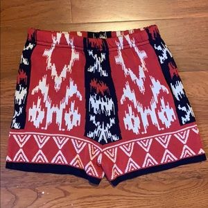 Okay print knit shorts